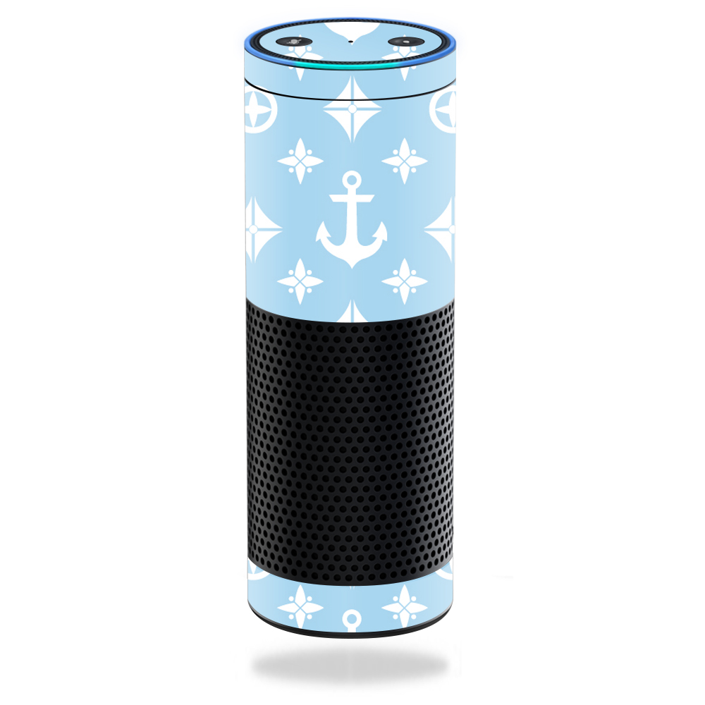 AMECHO-Baby Blue Designer Skin Decal Wrap for Amazon Echo Cover Sticker - Baby Blue Designer