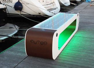 Elios Smart Bench – Urban Outdoor Furniture Uses Renewable Energy to Provide Technological Solutions