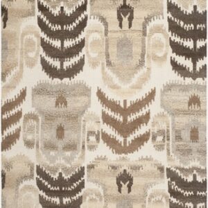 KNY815A-8 8 x 10 ft. Large Rectangle Transitional Kenya Natural Hand Tufted Rug