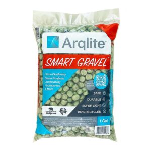 ARQLITE Smart Gravel Eco- Plant Drainage for Healthy Roots Pots and Raised Garden Beds Lightweight and Clean (1 Gal. Reg Size)