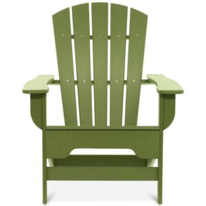 DUROGREEN Boca Raton Lime Green Recycled Plastic Adirondack Chair