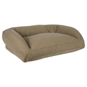 Carolina Pet Company Quilted Microfiber Bolster Pet Bed - Sage - Up to 100 lbs.