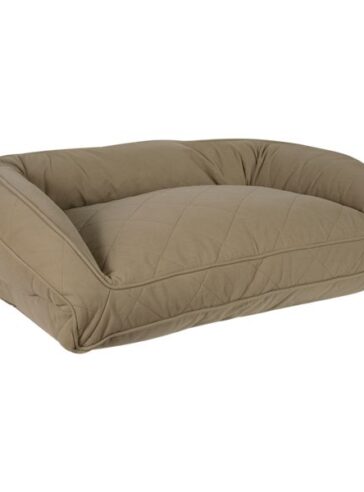 Carolina Pet Company Quilted Microfiber Bolster Pet Bed - Sage - Up to 100 lbs.