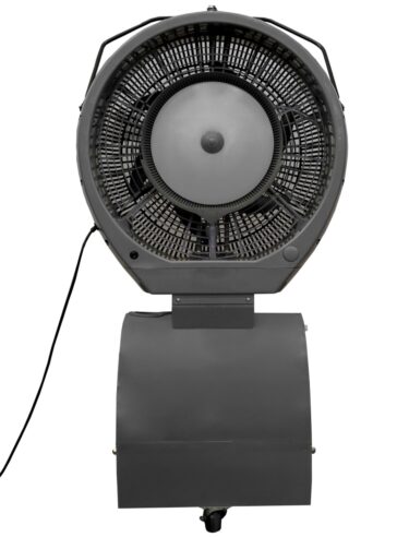 040401 18 gal Hurricane Reservoir Misting Fan, Gray - Cools up to 1500 sq ft.