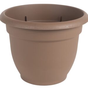 20 in. Ariana Planter with Self Watering Grid, Chocolate