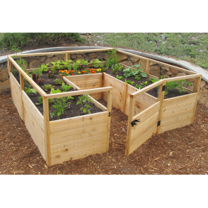 Cedar Complete Raised Garden Bed Kit - 8' x 8' x 20"