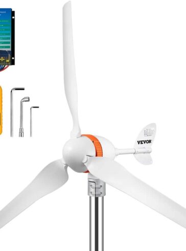 Wind Turbine Generator 400-Watt 12-Volt/AC Wind Turbine Kit 3 Blades Wind Power Generator with Wind and Solar Controller