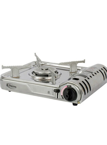 8013537 3.63 x 10.5 x 12.75 in. Butane Stove, Silver