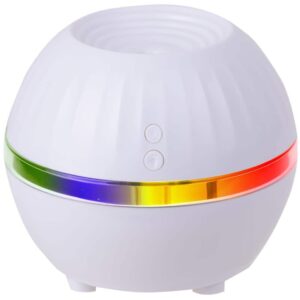 Air Innovations Ultrasonic Cool Mist Personal Humidifier with LED Mood Light, Whites