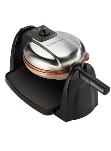 Durathon 800 W Single Waffle Stainless Steel Belgian Waffle Maker