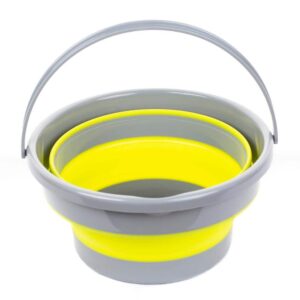 Ultimate Innovations by the DePalmas Collapsible Buckets in Yellow (Set of 2)