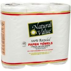 B60701 100% Recycled Paper Towels By The Roll -30x80cnt