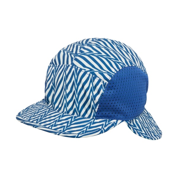 Sunday Afternoons SunFlip Reversible Cap for Babies - Blue Electric Stripe/Sea Spray - 6-12 Months