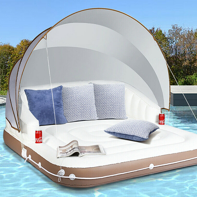 Floating Pool Lounge with Canopy
