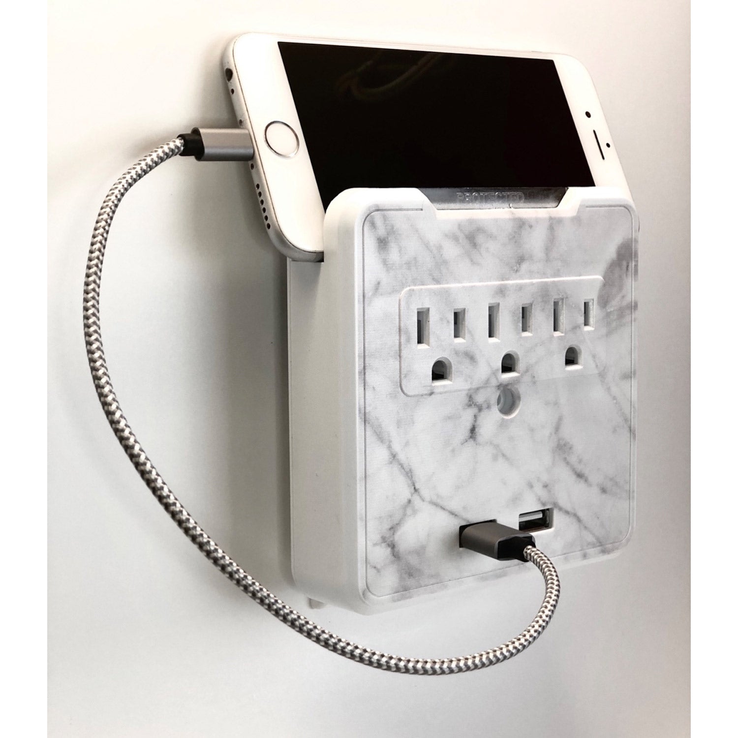 Kelvin Glamsockets - Decorative Wall Mount Surge Protector in Versailles