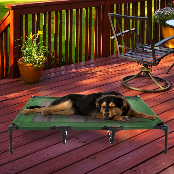 Petmaker 80-PET6086GRN Elevated Pet Bed, Green - 48 x 35.5 x 9 in.