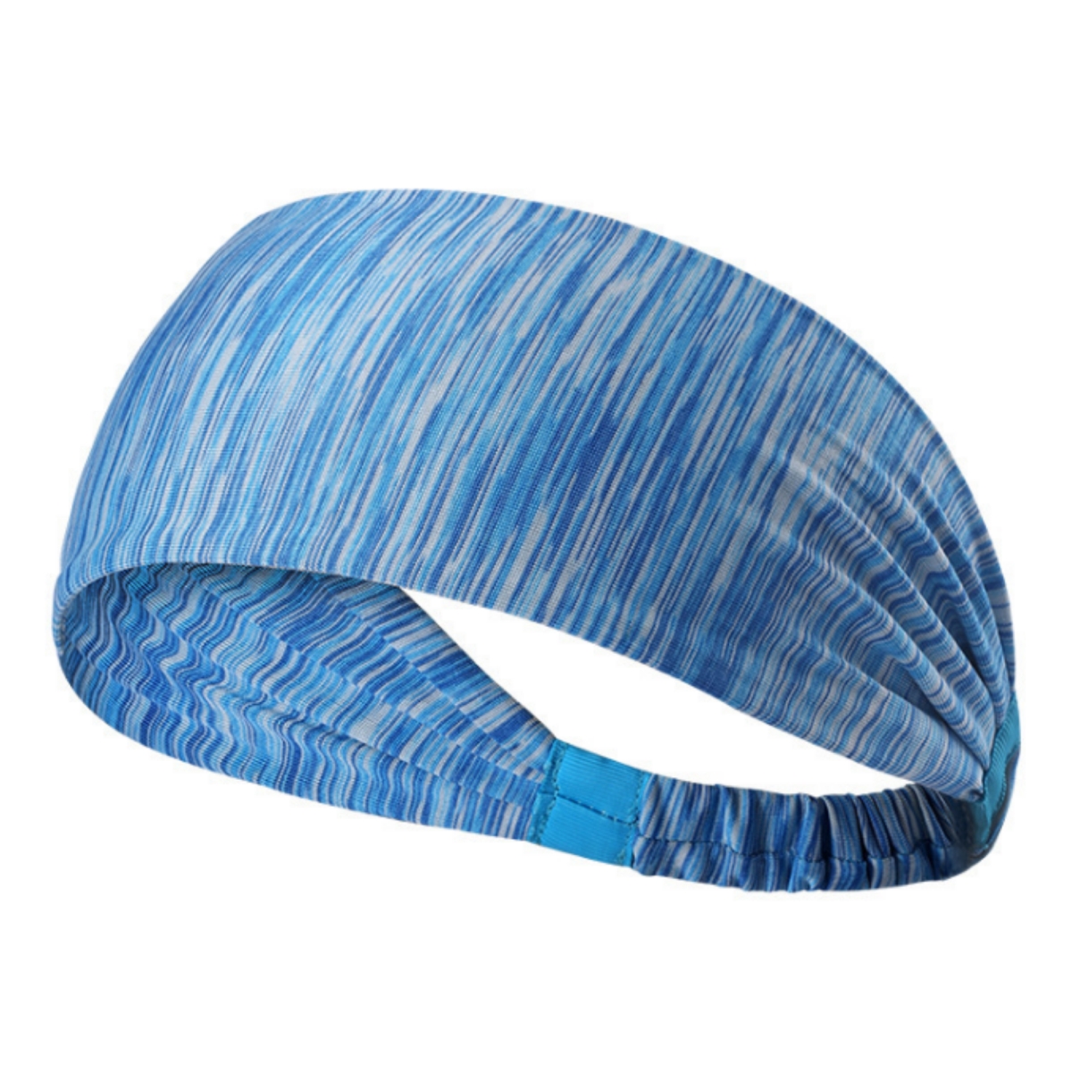 JG-HEADBND2-BLU Extra-Wide Sport & Fitness Sweat Wicking Fitness Headband, Blue