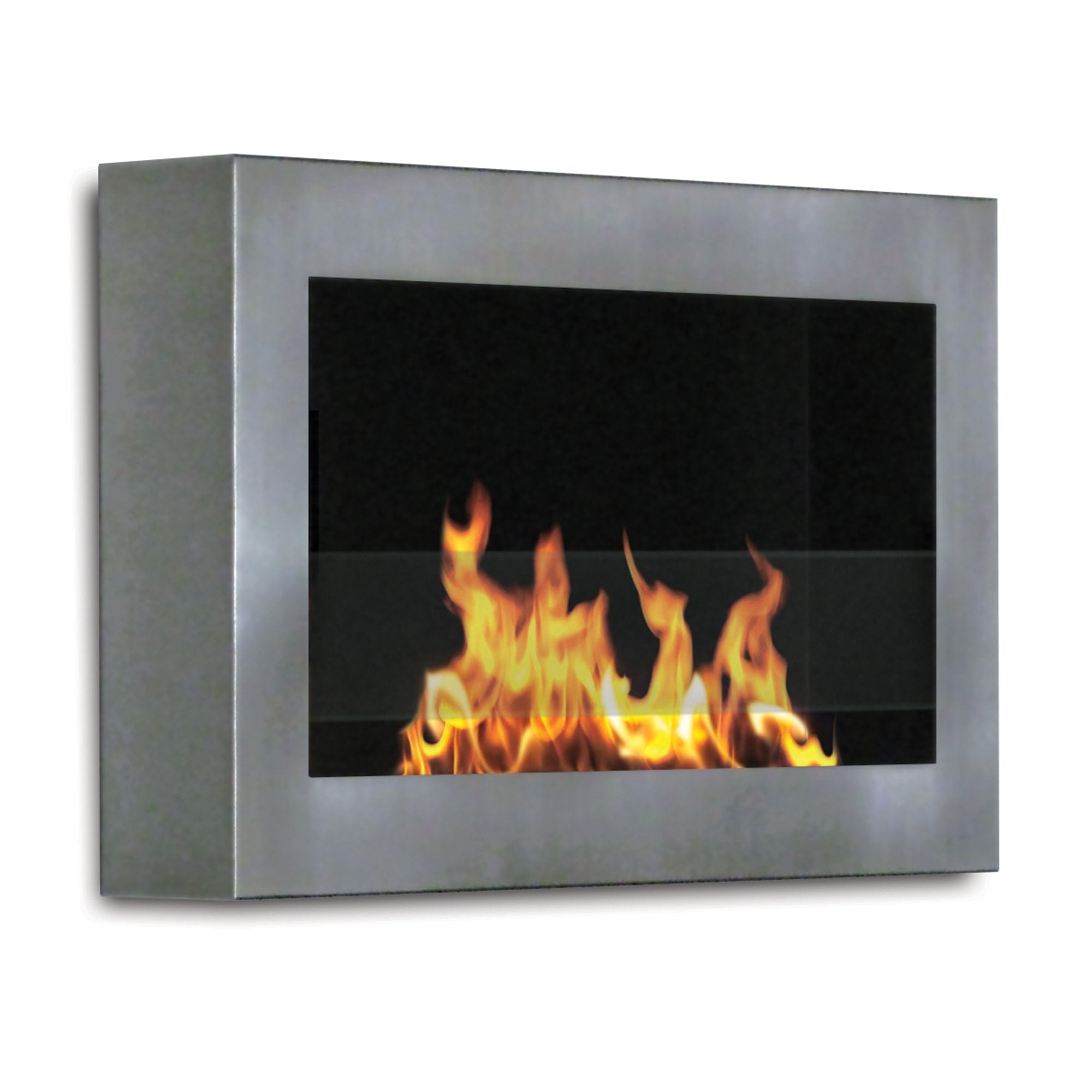 Anywhere Fireplace SoHo Wall Mount BioEthanol Fireplace in Stainless Steel