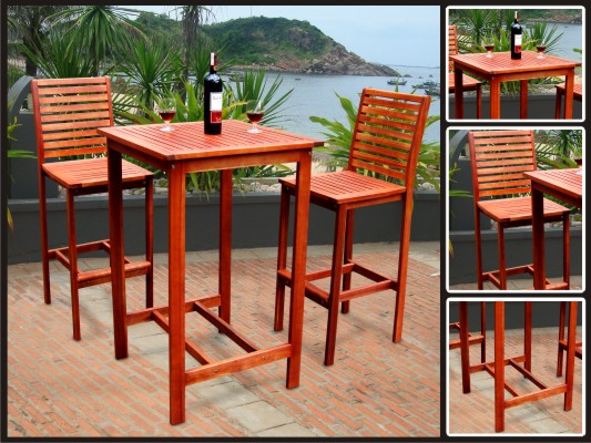 V495SET1 Malibu Outdoor Bar Set