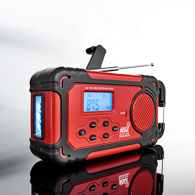 Emergency Solar Hand Crank Radio by Sharper Image