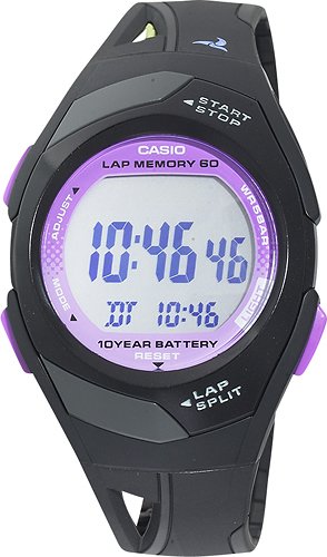 Casio - Women's Runner Eco-Friendly Digital Watch - Black