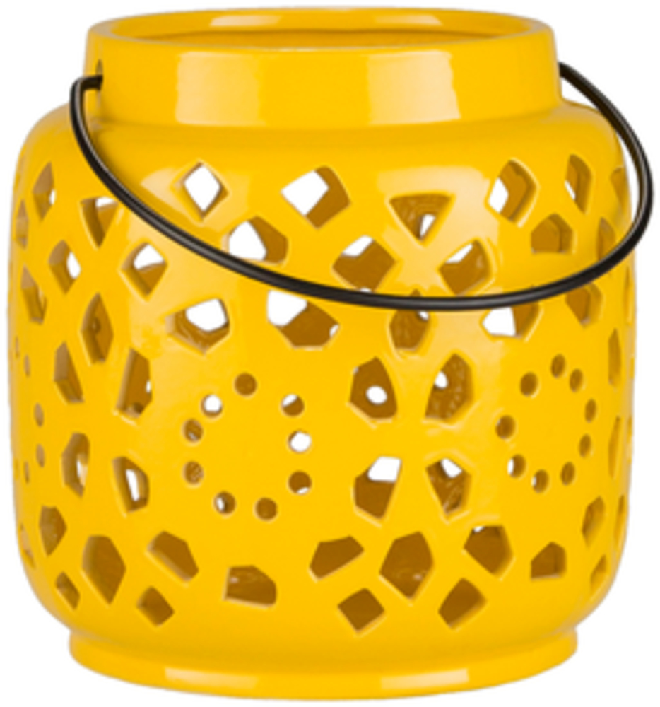 AVR924-S Avery Lantern - Mustard - 6.3 x 6.3 x 6.5 in.