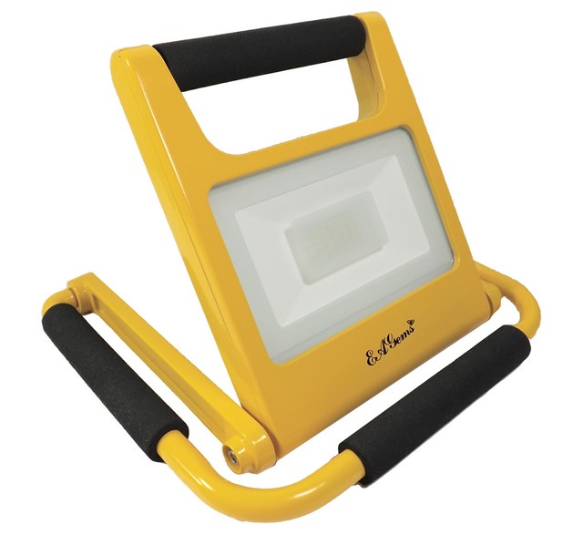 EAG020y 20W Folds to 1 in. Adjustable, Portable LED Work Light - Yellow