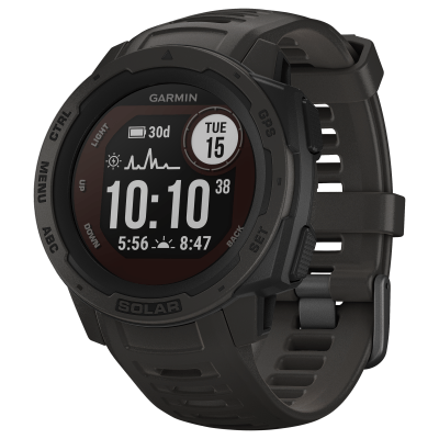 Garmin Instinct Solar GPS Smartwatch - Graphite