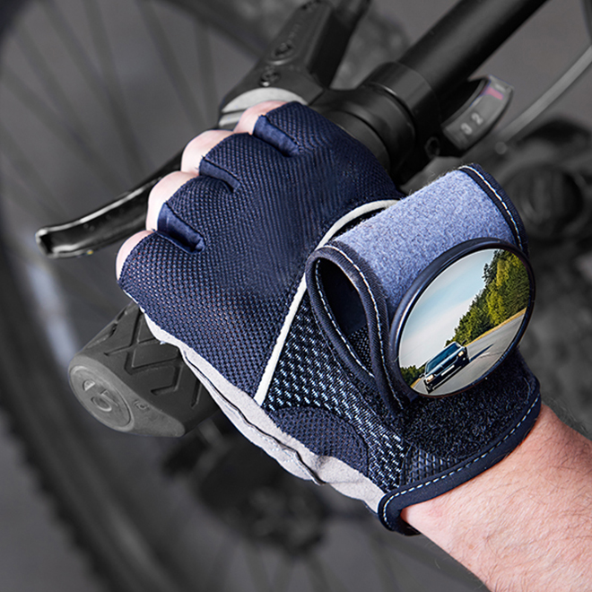 Rearview Mirror Cycling Gloves by Sharper Image