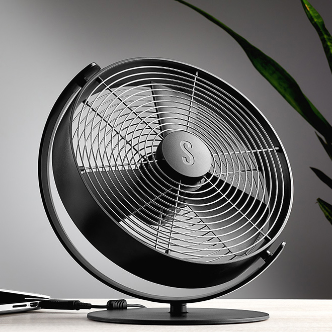 USB Powered Personal Fan - Black