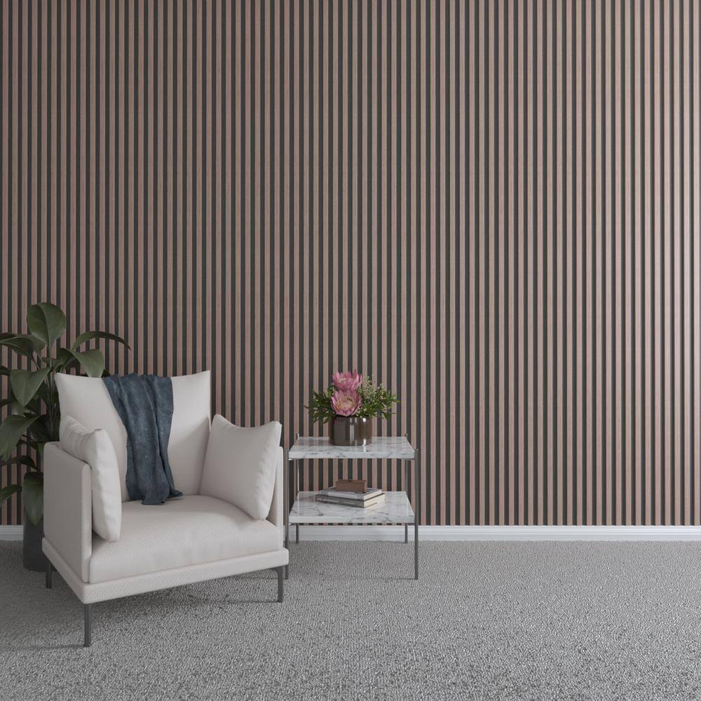47 in. H x 1 in. W Slatwall Panels in Walnut 42-Pack
