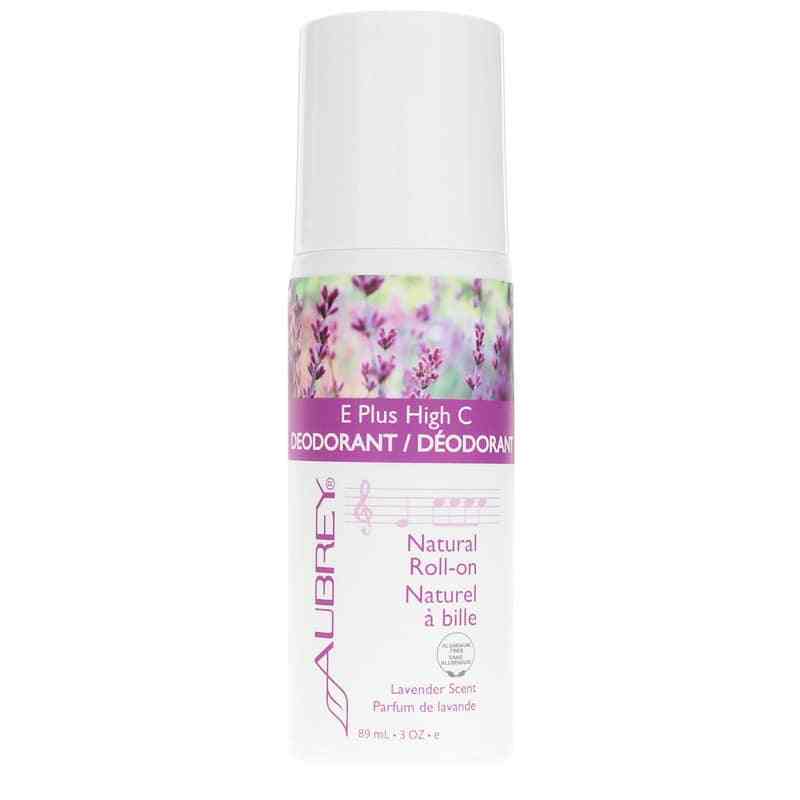 Aubrey Organics E Plus High C Deodorant Roll-On Lavender 3 Oz