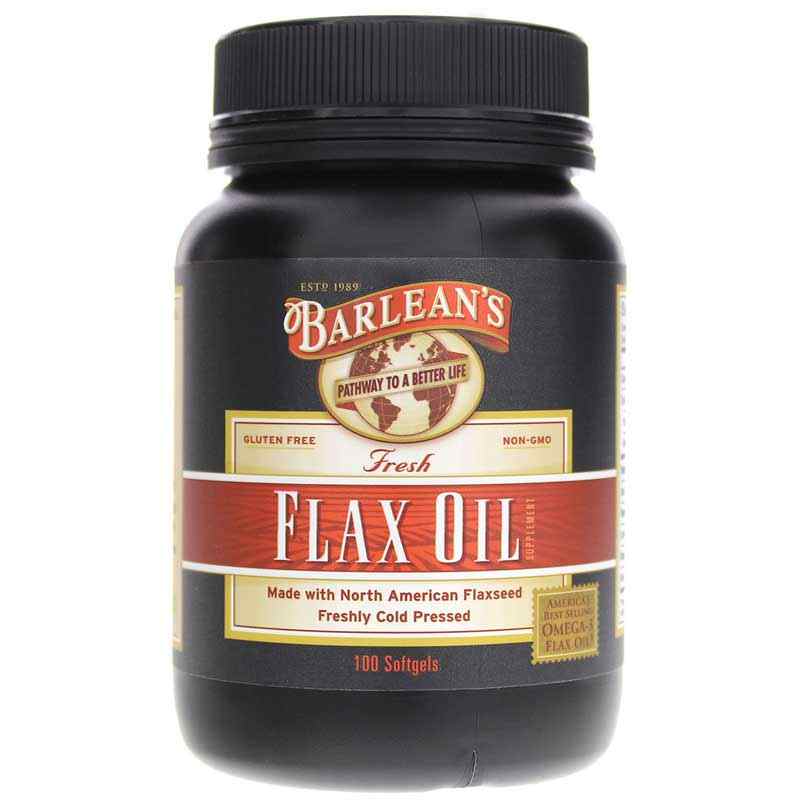 Barleans Organic Oils Flax Oil Softgels 100 Softgels