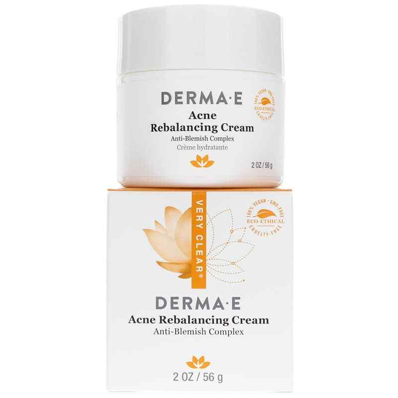 Derma E Acne Rebalancing Cream Anti-Blemish Complex 2 Oz