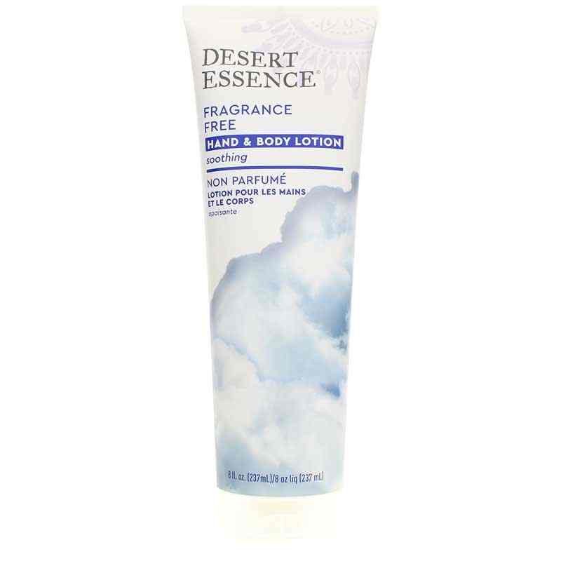 Desert Essence Hand & Body Lotion Fragrance Free 8 Oz