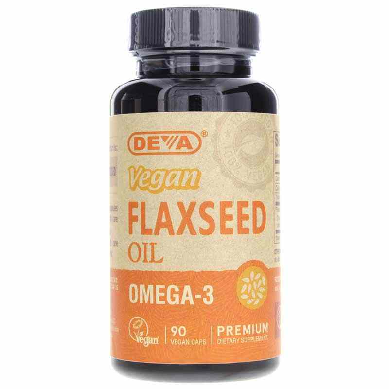 Deva Nutrition Vegan Flaxseed Oil 90 Vegan Capsules