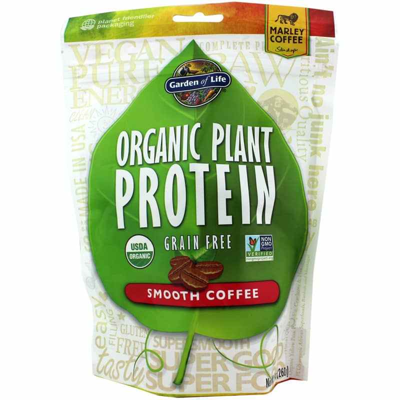 Garden of Life Organic Plant Protein Smooth Coffee 8.6 Oz