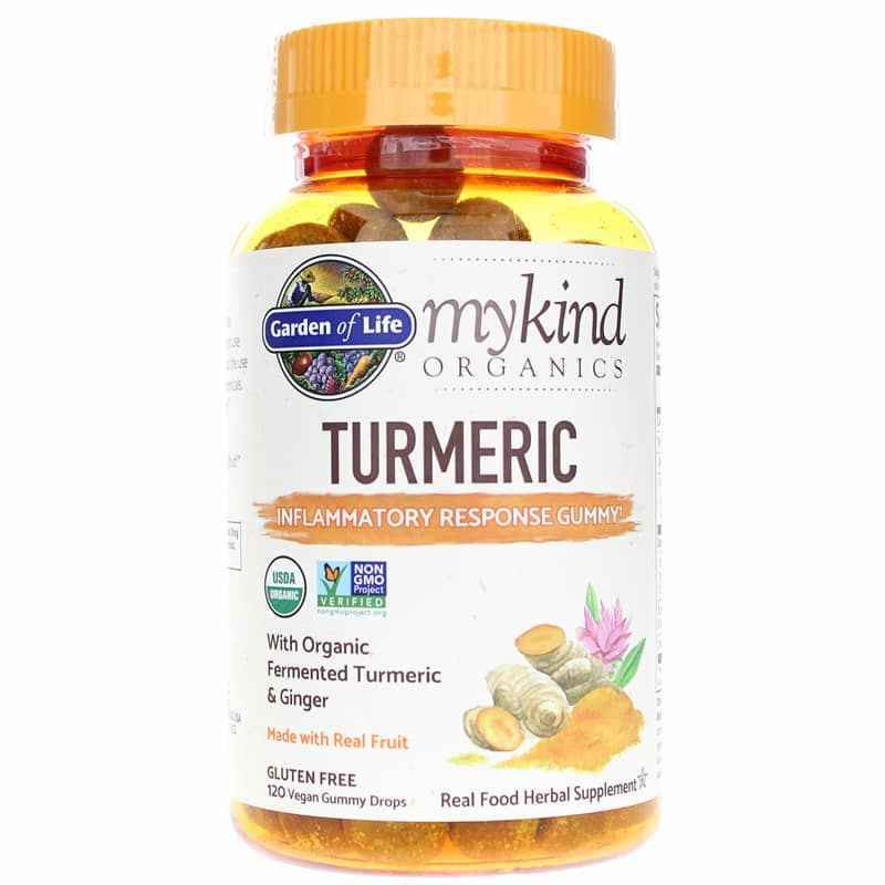 Garden of Life mykind Organics Turmeric Inflammatory Response Gummy 120 Gummies