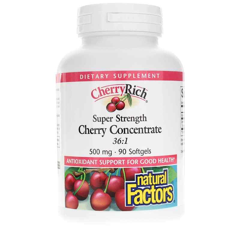 Natural Factors CherryRich Super Strength Cherry Concentrate 90 Softgels