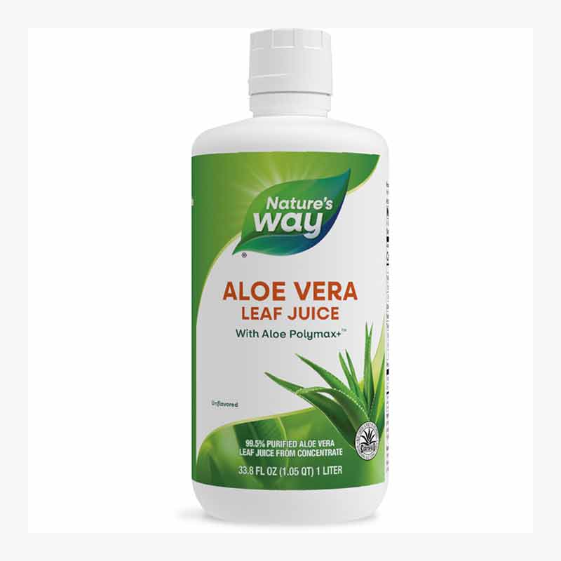 Natures Way Aloe Vera Leaf Juice 33.8 Oz