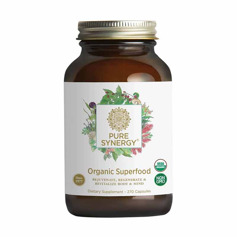 Pure Synergy Organic Superfood Capsules 270 Veg Capsules