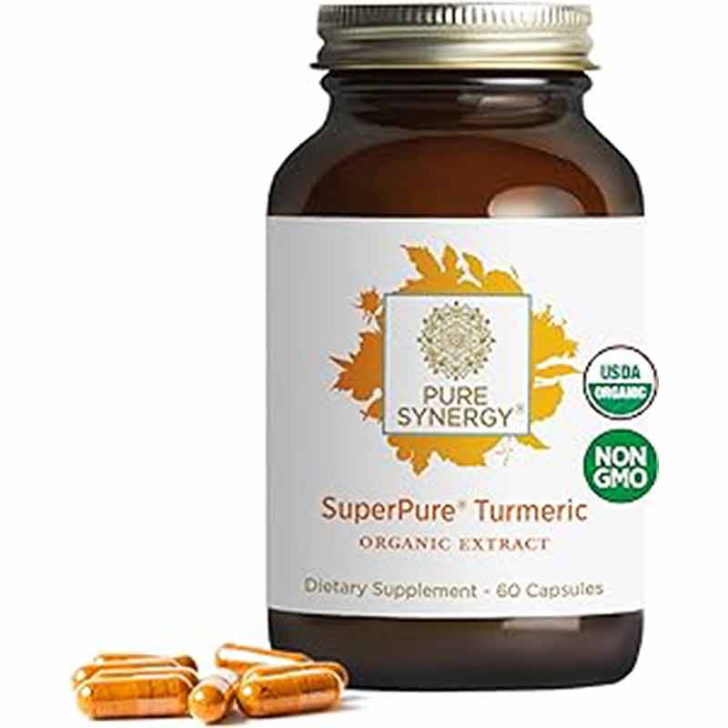 Pure Synergy SuperPure Turmeric Organic Extract Capsules 60 Veg Capsules
