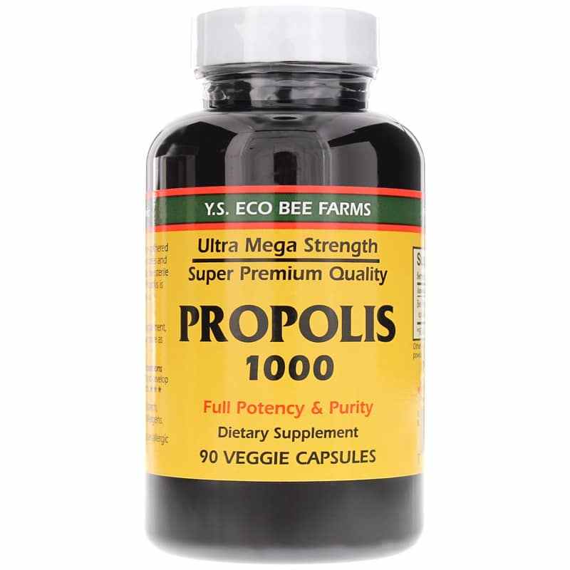 YS Organic Bee Farms Propolis 1000 90 Capsules