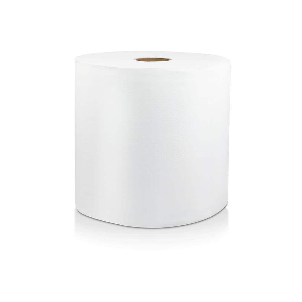 1000 ft. L White Paper Towel Roll (6-Rolls per Pack)