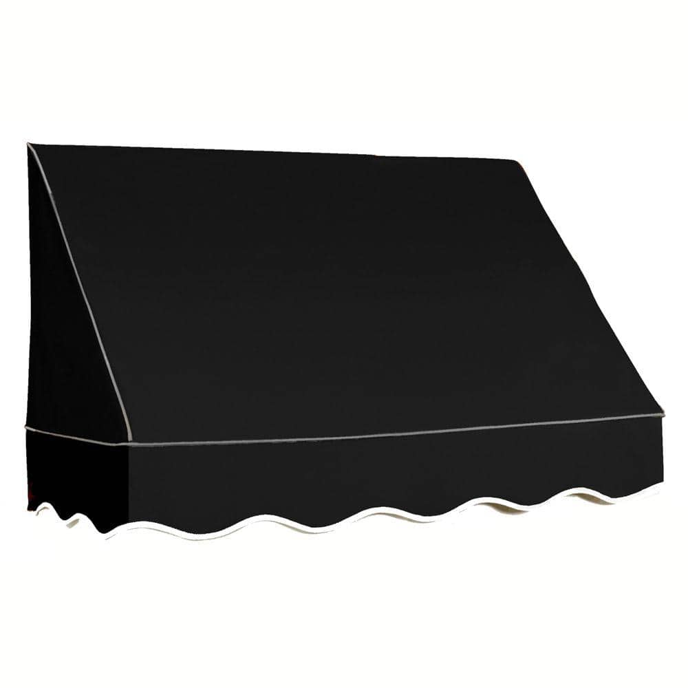 8.38 ft. Wide San Francisco Window/Entry Fixed Awning (18 in. H x 36 in. D) Black