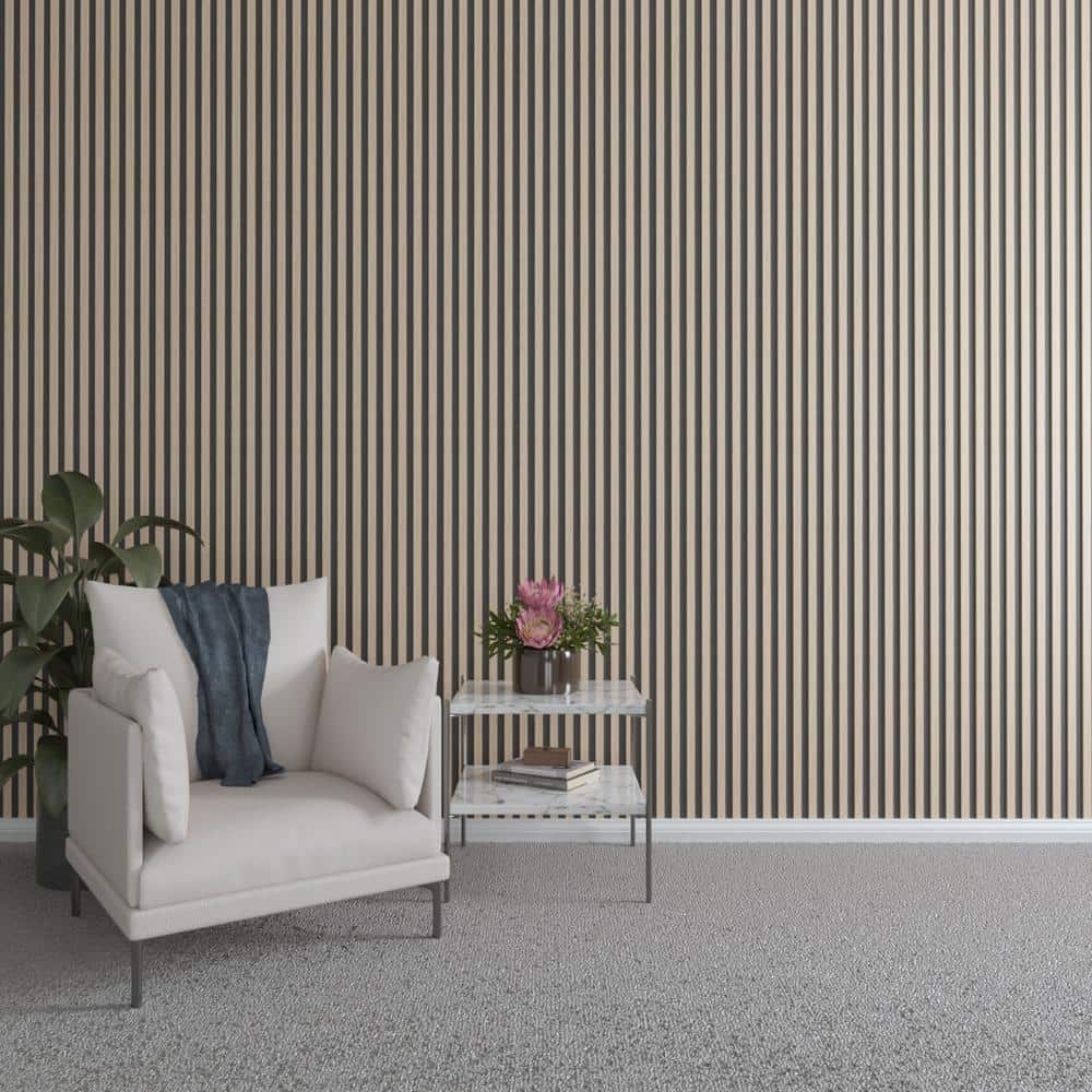 94 in. H x 1 in. W Slatwall Panels in Red Oak 42-Pack