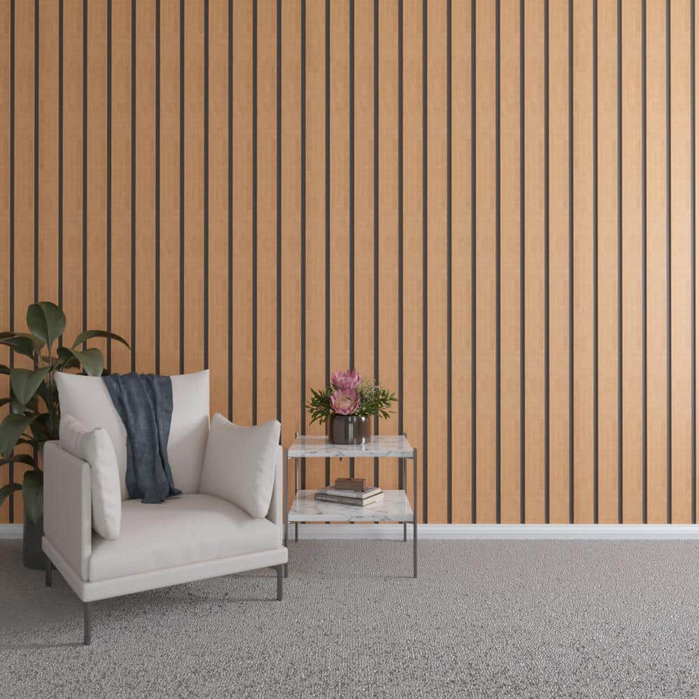 94 in. H x 4 in. W Slatwall Panels in Cherry 11-Pack
