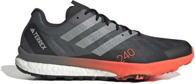 Adidas Terrex Speed Ultra Trail Running Shoes - Men's Black/Matte Silver/Solar Red 115US