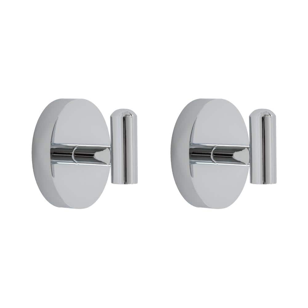 Amalfi 2-Piece Robe Hook Set in Chrome