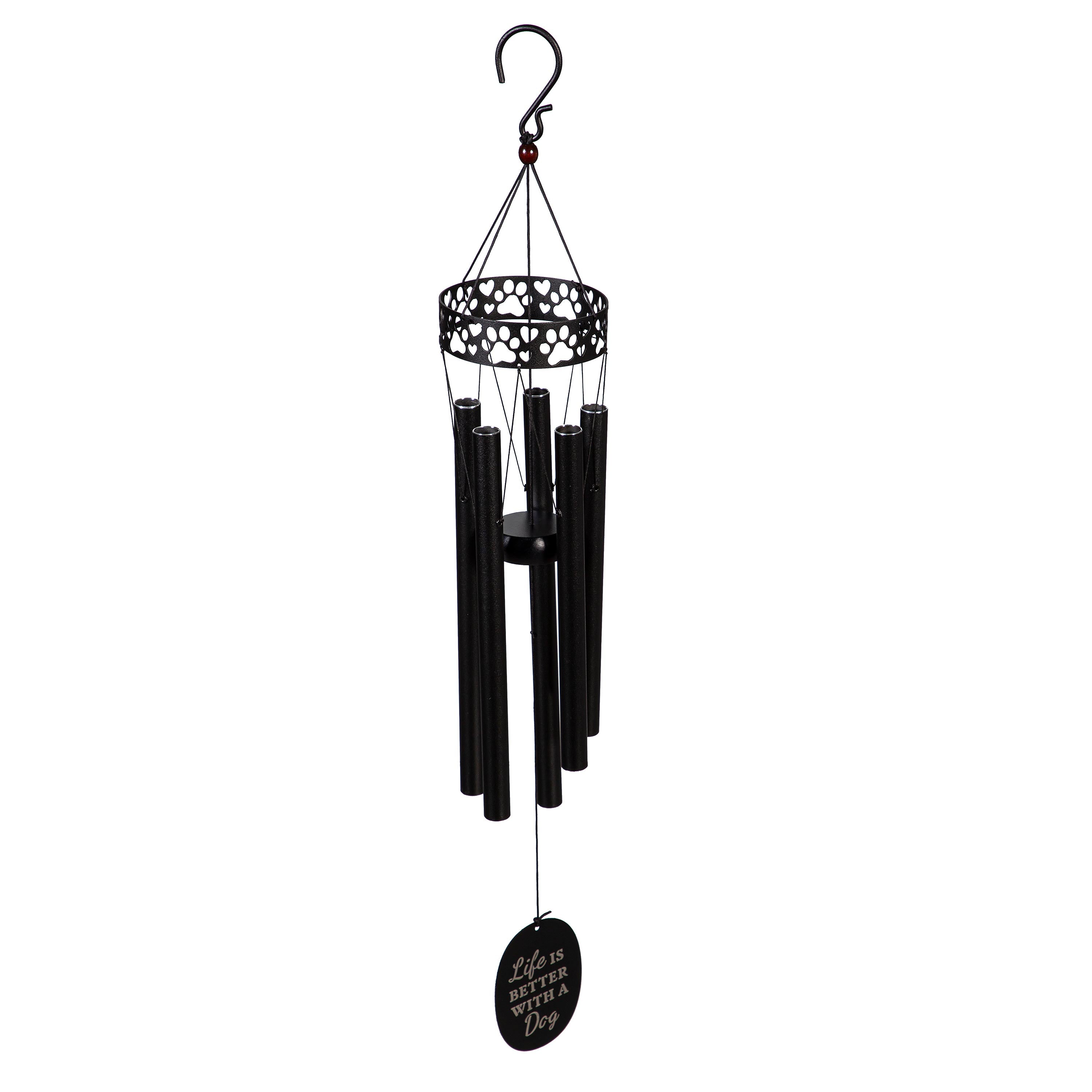 Avria Laser Cut Chime, "Life is Better with a Dog", 30"